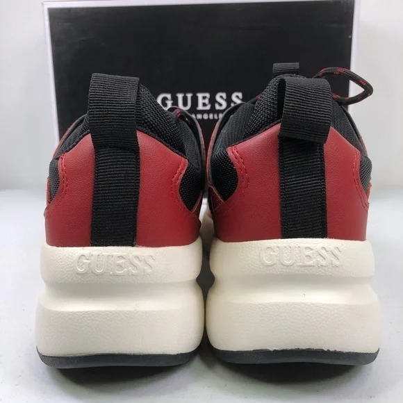 GUESS Tane Dark Red Low Top Sneakers - Picture 6 of 9